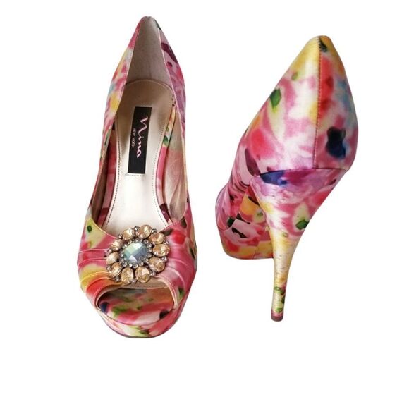 Nina Floral gemstone heels - Picture 1 of 7